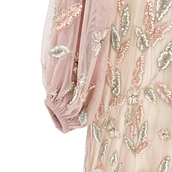 Mac Duggal 93755 Embellished Arresting Floral High Slit Dress Size 6 NWT - Picture 10 of 13